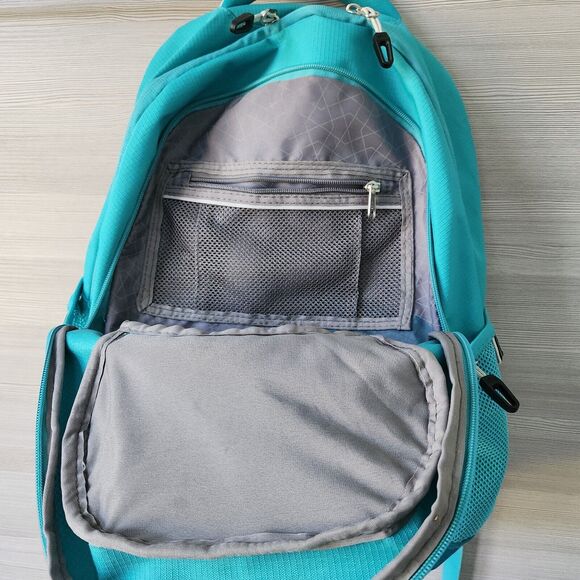 High Sierra Unisex Riprap Water Repellent Everyday Laptop Backpack Aqua Blue - Picture 16 of 16